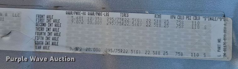 image for item DP0886 2015 Freightliner Cascadia  semi truck