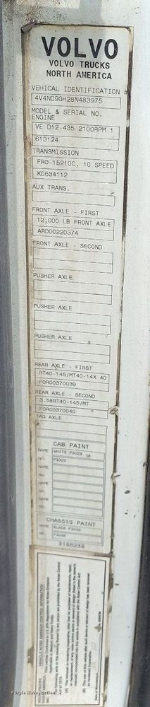 image for item DR7875 2008 Volvo VN Series semi truck