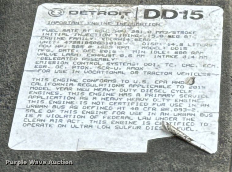 image for item DU3007 2020 Freightliner  Cascadia  semi truck