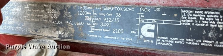 image for item EG1464 2012 Kenworth  T800 semi truck