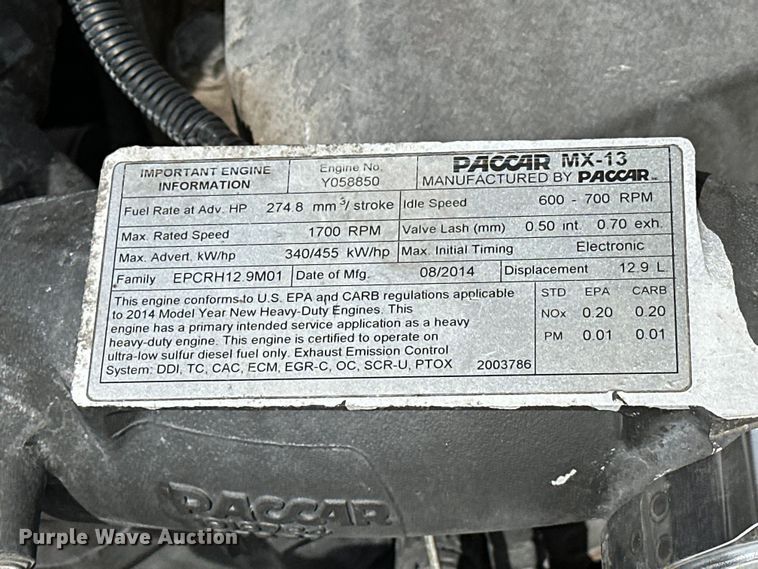 image for item EG1481 2015 Kenworth  T800 tank truck