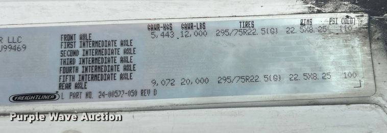 image for item EG1508 2002 Freightliner  Century Class semi truck