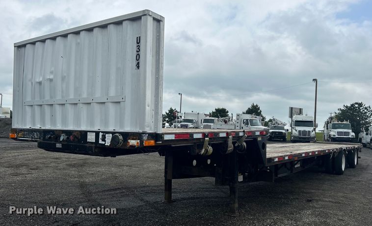 image for item EG1510 2007 Transcraft DTL-2100 drop deck equipment trailer
