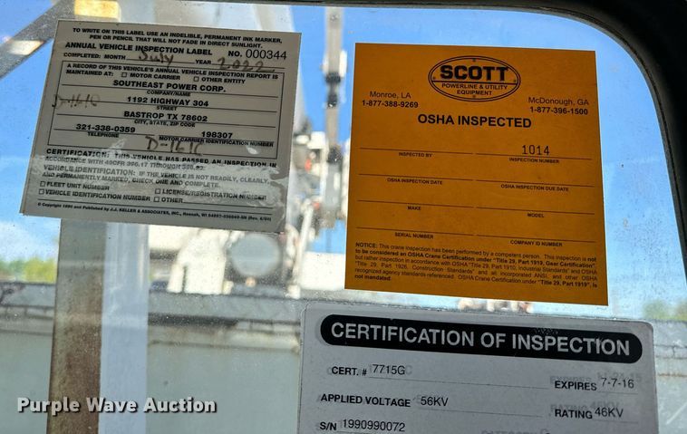 image for item EH6708 2000 International 4700 bucket truck