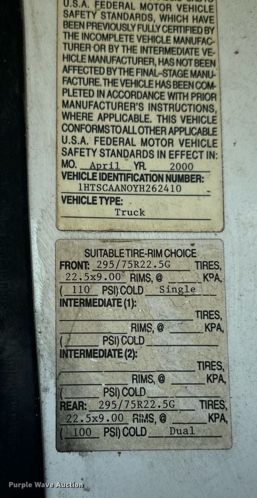 image for item EH6708 2000 International 4700 bucket truck
