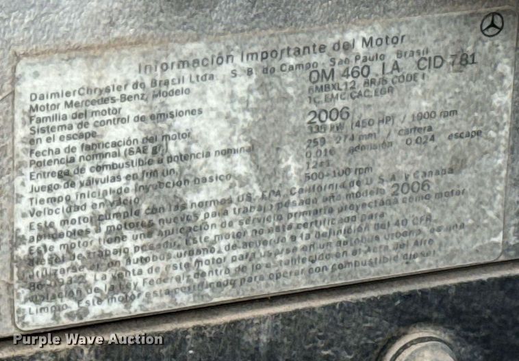 image for item EJ0287 2007 Freightliner Columbia semi truck