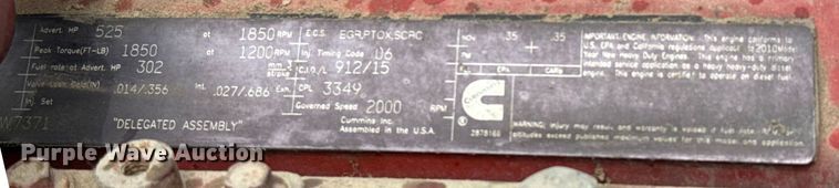 image for item EJ2725 2011 Peterbilt 386 semi truck