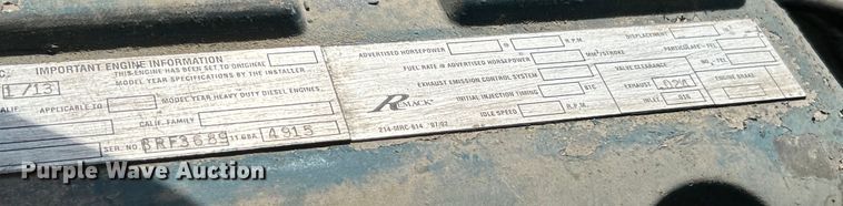 image for item EK4527 2001 Mack CL713 semi truck