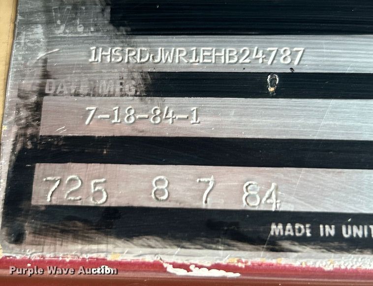 image for item EK4558 1984 International COF-9670 semi truck