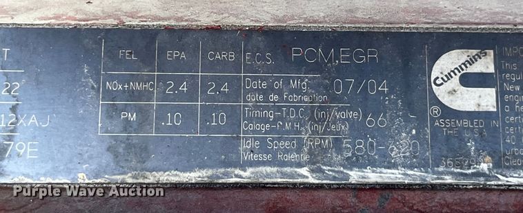 image for item LD9477 2005 International 9200i semi truck