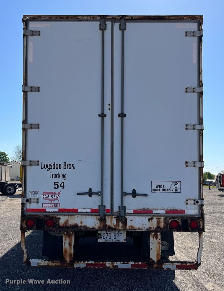 image for item LD9515 2009 Wabash dry van trailer