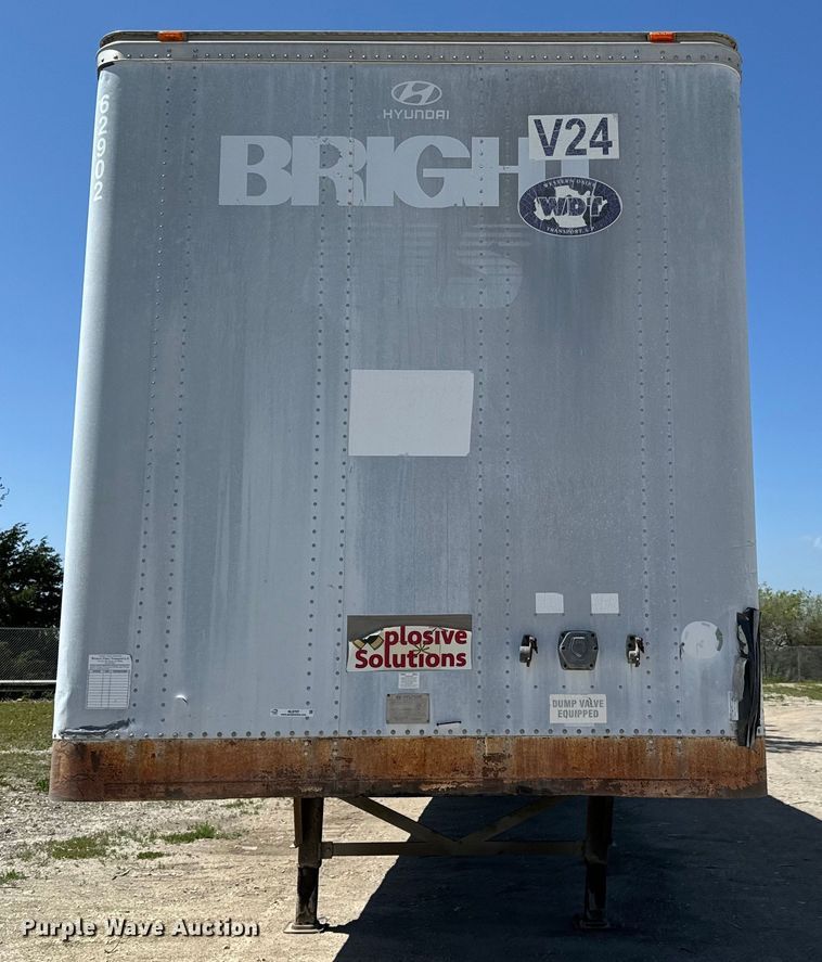 image for item NL9707 2002 Hyundai  V12530152AJS dry van trailer