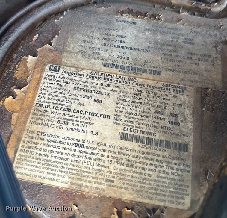 image for item NT9173 2011 Peterbilt  367 roll-off container truck