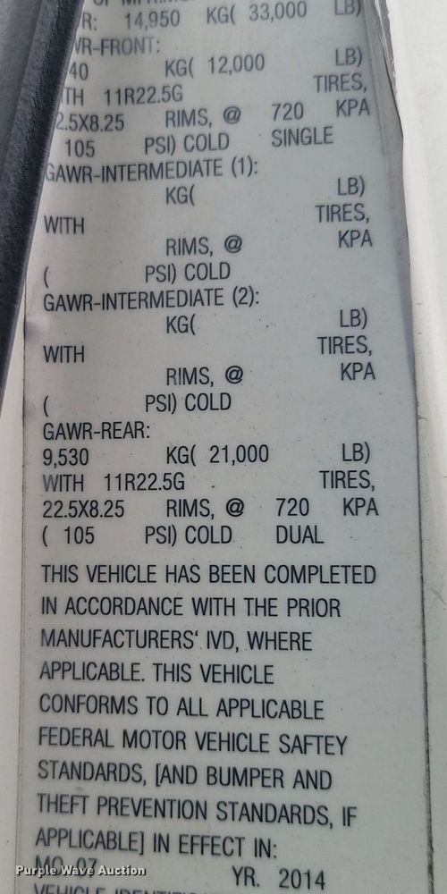 image for item NZ9816 2015 Hino 338 refrigerated truck