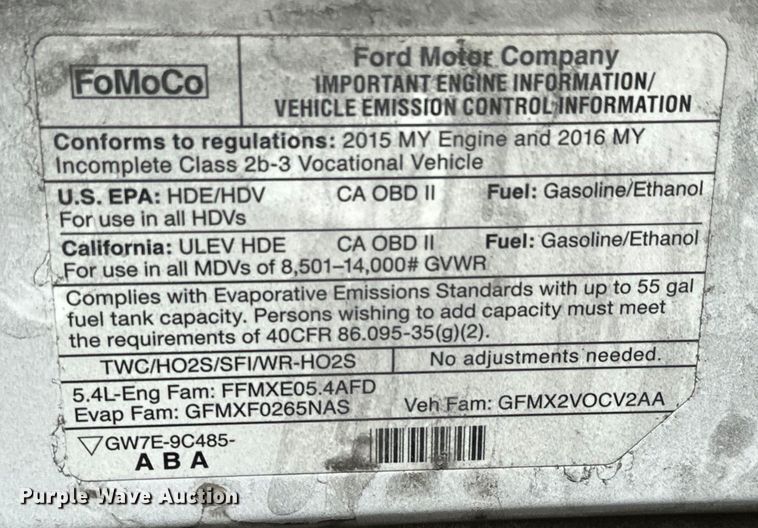 image for item DK7424 2016 Eldorado Aerotech Ford 220 shuttle bus