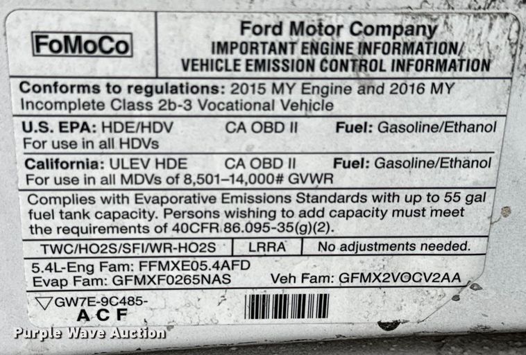 image for item DK7425 2016 Eldorado Aerotech Ford 220 shuttle bus