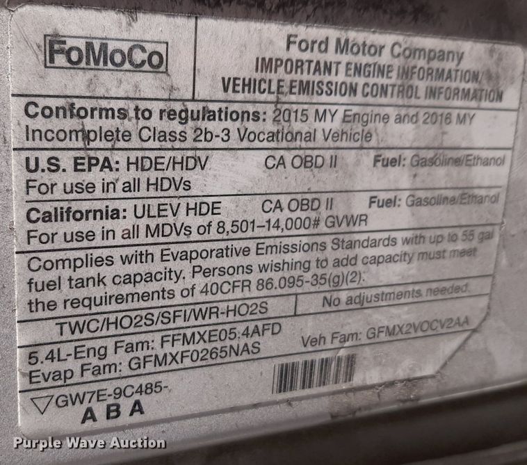 image for item DK7426 2016 Eldorado Aerotech Ford 220 shuttle bus