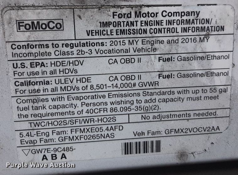 image for item DK7428 2016 Eldorado Aerotech Ford 220 shuttle bus