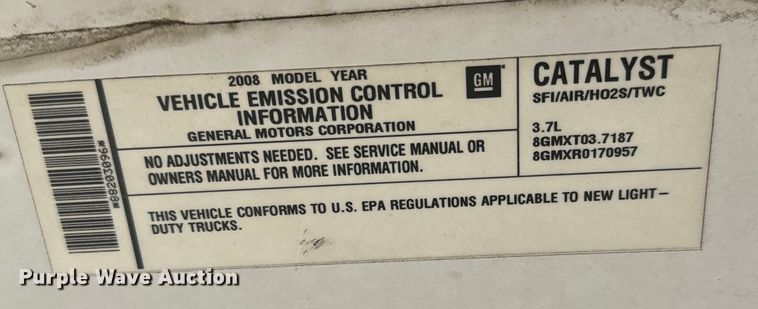 image for item NH9204 2008 Chevrolet  Colorado  Ext. Cab pickup truck