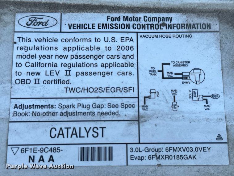 image for item NH9205 2006 Ford Taurus 