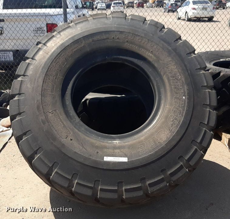 (3) wheel loader tires in Wichita, KS Item NH9208 for sale Purple Wave