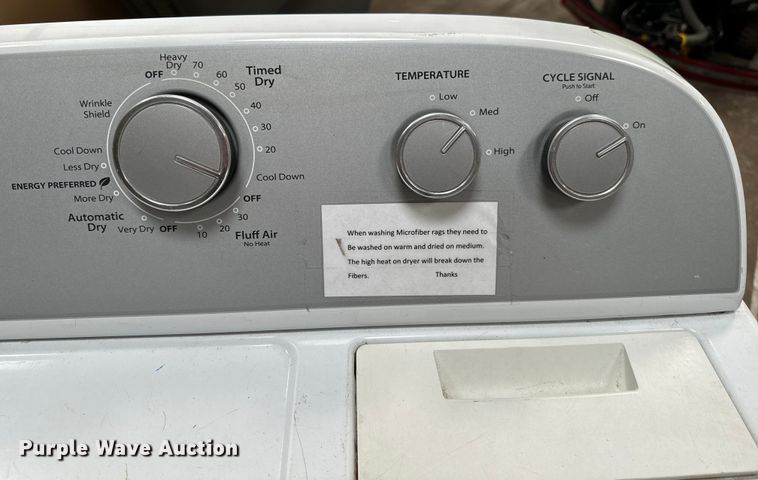 image for item NH9228 Whirlpool WED4815EWO dryer