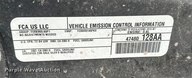 image for item NV9100 2015 Dodge Charger Police 