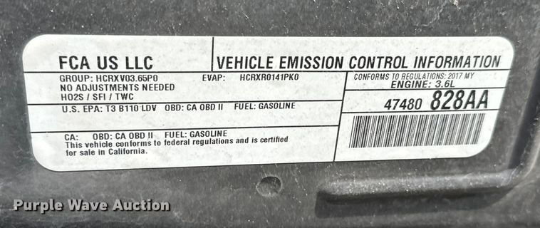 image for item NV9101 2017 Dodge Charger Police 