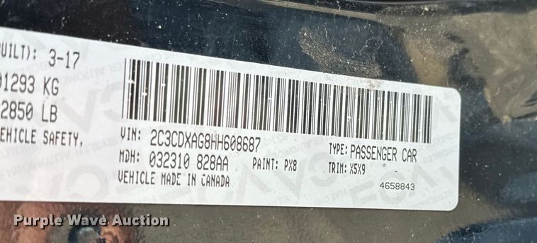 image for item NV9101 2017 Dodge Charger Police 