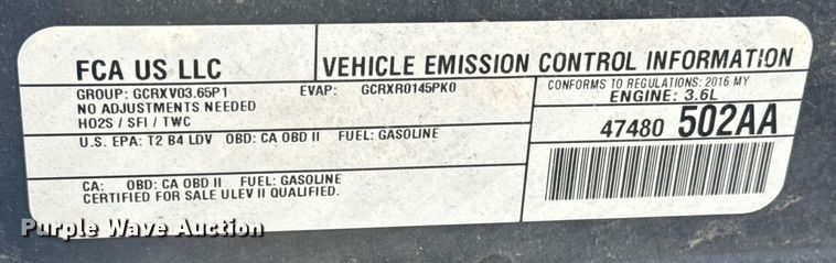 image for item NV9102 2016 Dodge Charger Police 