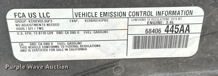 image for item NV9109 2019 Dodge Charger Police 