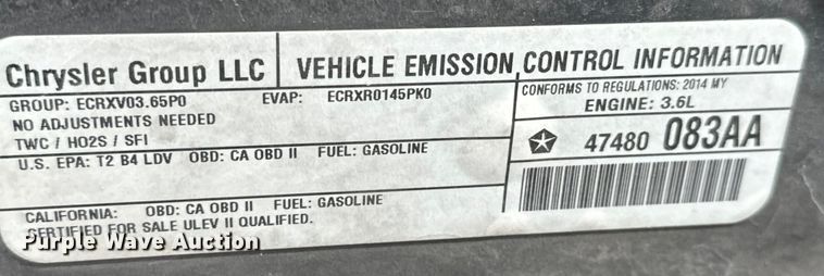 image for item NV9110 2014 Dodge Charger Police 