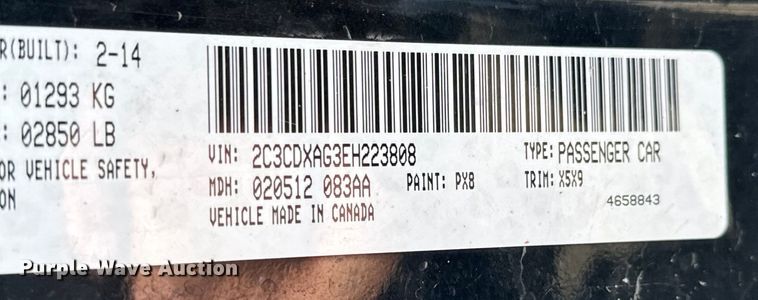 image for item NV9110 2014 Dodge Charger Police 