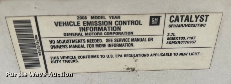 image for item NV9118 2008 Chevrolet  Colorado  Ext. Cab pickup truck