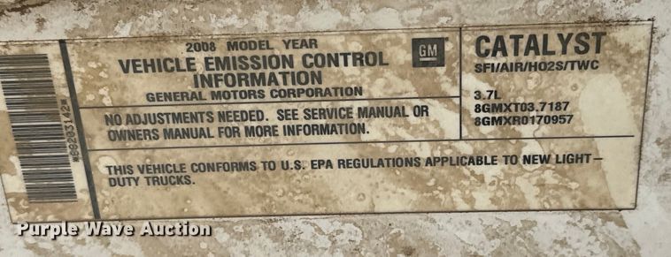 image for item NV9121 2008 Chevrolet Colorado Ext. Cab pickup truck