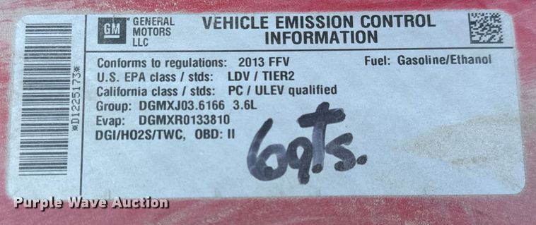 image for item NV9123 2013 Chevrolet  Impala Police Cruiser 