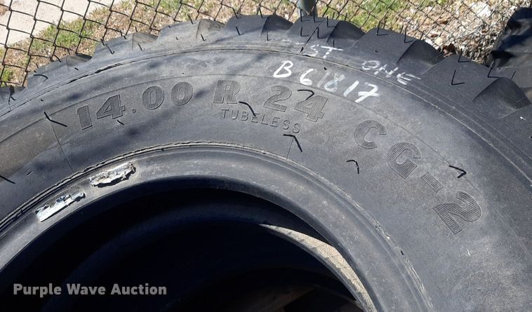 image for item NV9135 (6) Unicure 14.00R24 CG-2 tires