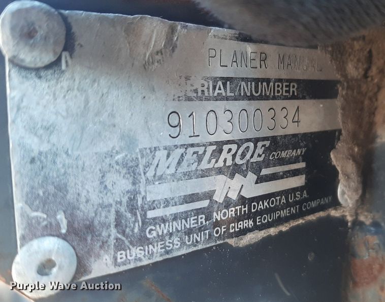 image for item NV9136 Bobcat  skid steer cold planer