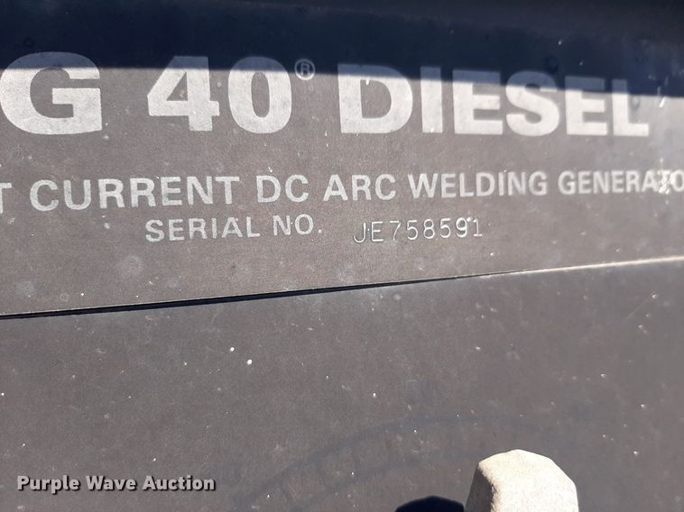 image for item NV9142 Miller  Big 40 welder/generator