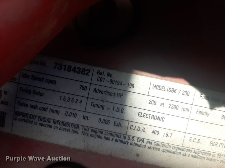 image for item NV9151 2011 Freightliner  MT55 box truck