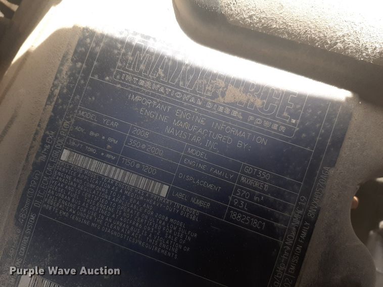 image for item NV9152 2009 International 7500 SFA dump truck