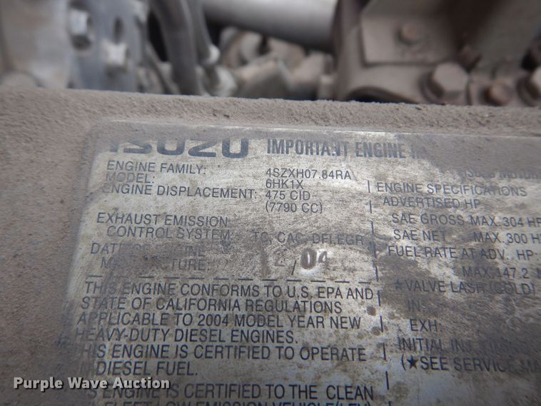 image for item NV9167 2005 GMC T8500 paint striper truck