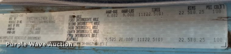 image for item NV9172 2001 Freightliner FL70 crane truck