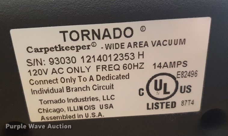 image for item NV9198 Tornado sweeper