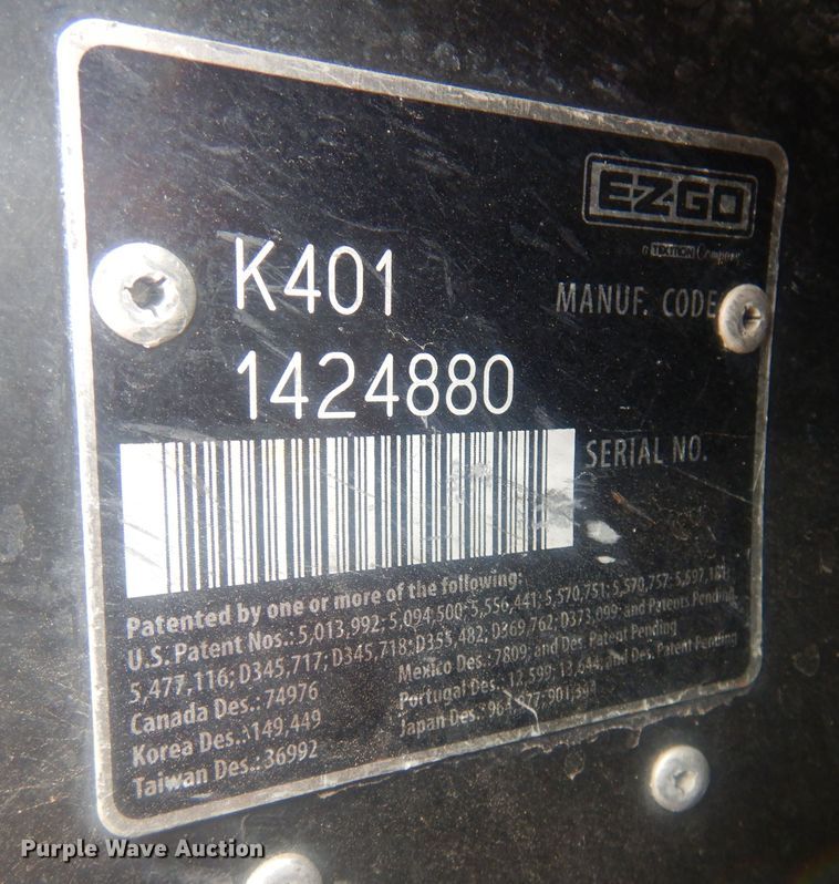 image for item NV9206 EZ-GO golf cart