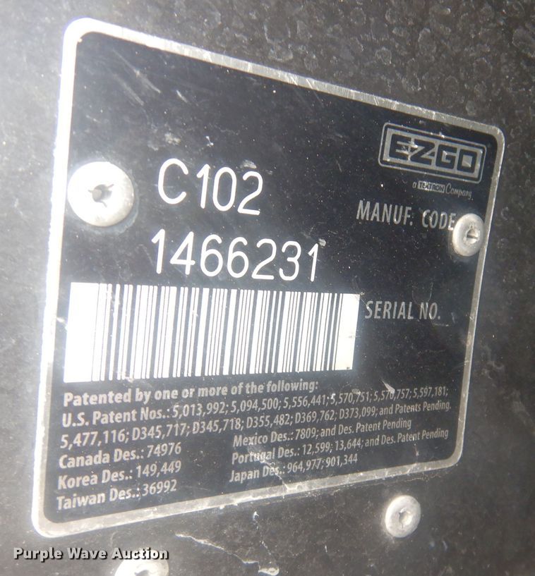 image for item NV9208 EZ-GO golf cart