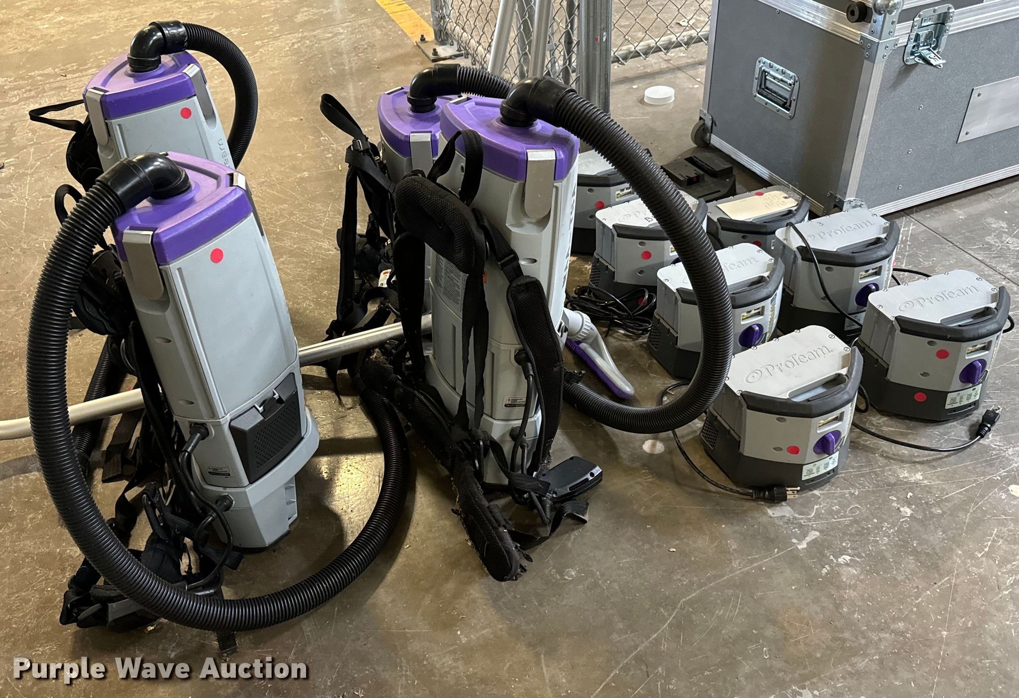 (4) Pro Team Gofree Flex Pro vacuums in Wichita, KS Item NH9225 for