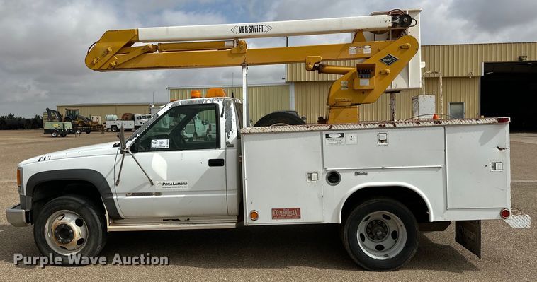 image for item DK6574 1993 Chevrolet C3500 utility bed pickup truck