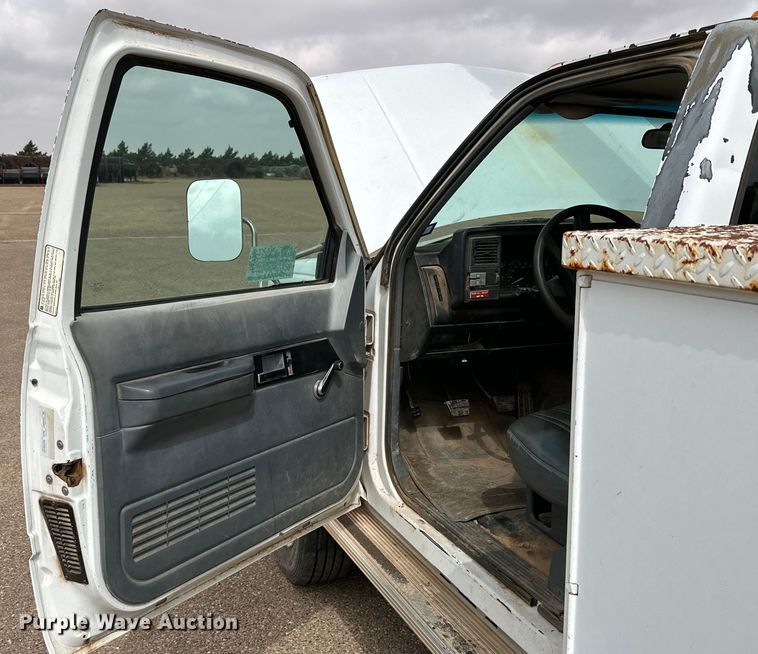 image for item DK6574 1993 Chevrolet C3500 utility bed pickup truck