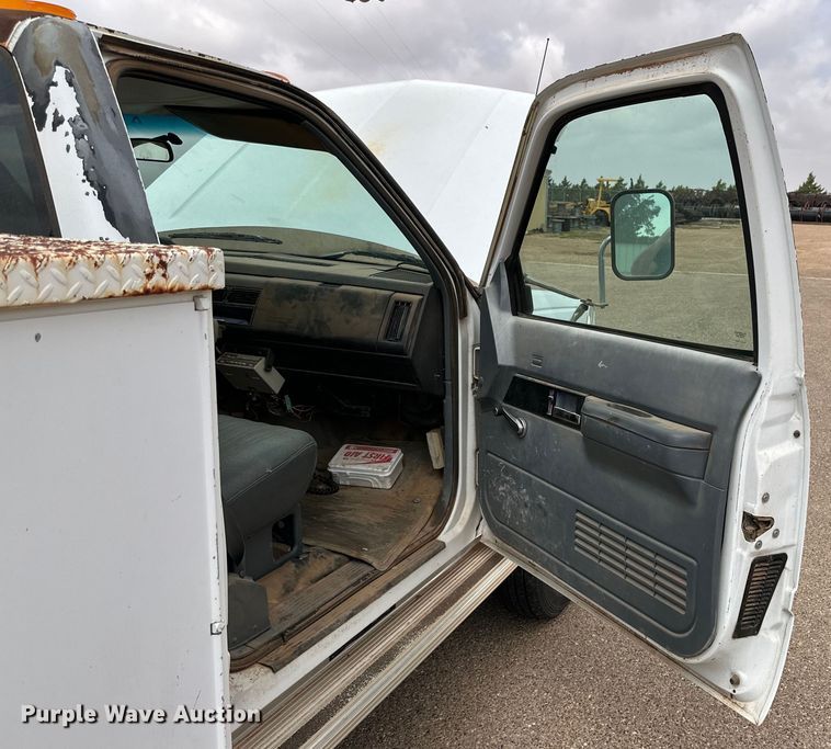 image for item DK6574 1993 Chevrolet C3500 utility bed pickup truck